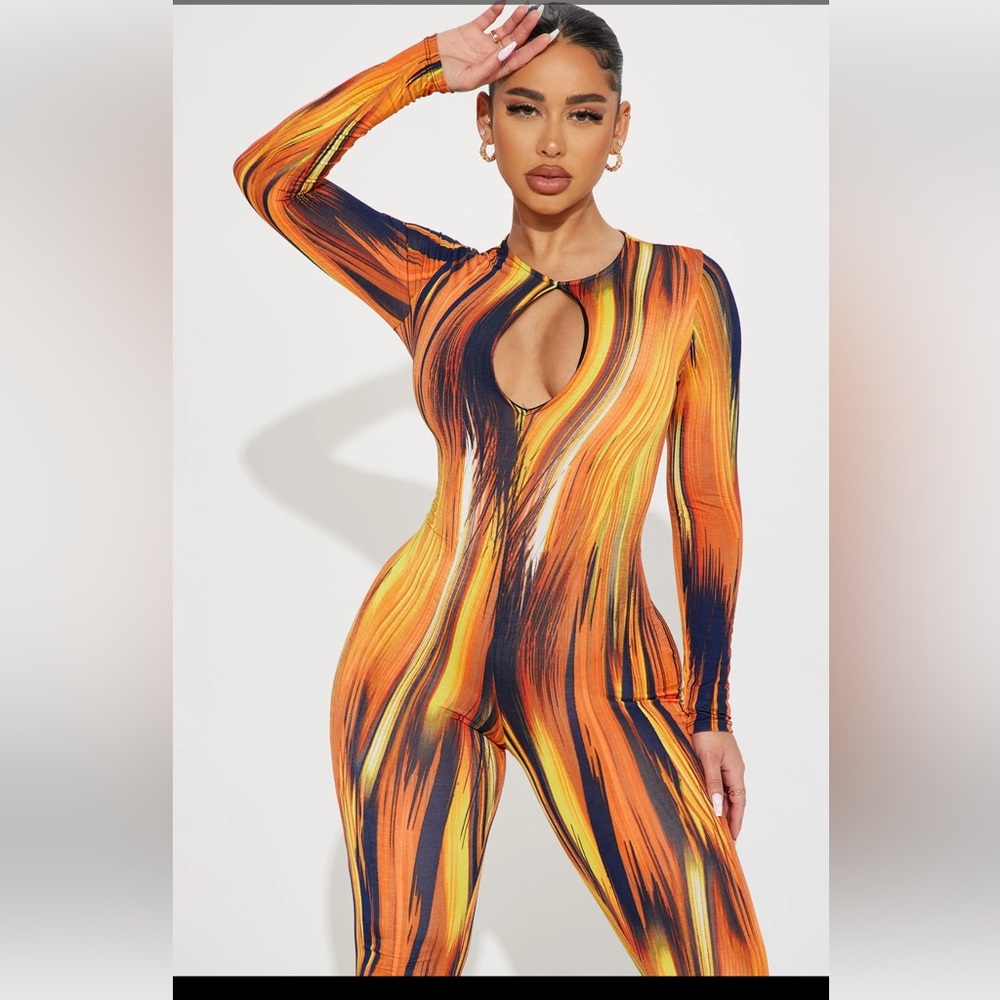 NEW Bright Patterned Multi Colored XL Jumpsuit